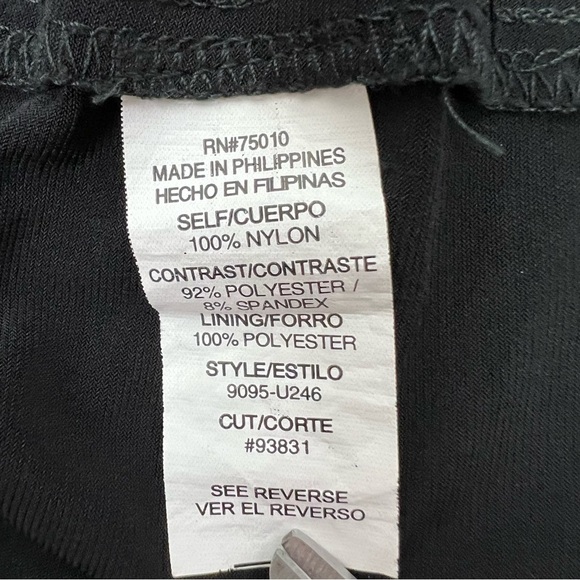 City Triangles Women’s Party Cocktail Dress Sz Large Black Lace Overlay Bodice - Picture 6 of 11